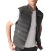 Athletic Suede Puffer Leather Vest