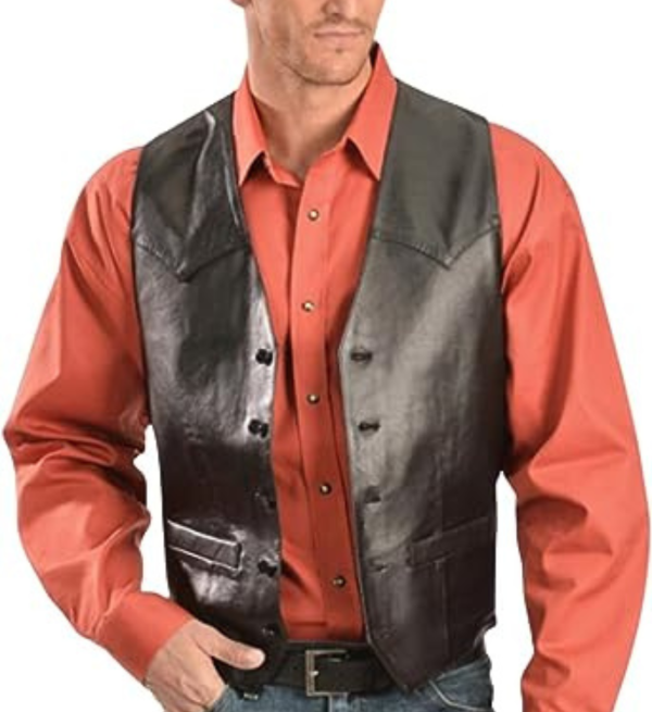 Luce Style: Sculley Men's Lamb Leather Vest