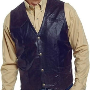 Rugged Elegance: Cripple Creek Men's Western Suede Leather Vest