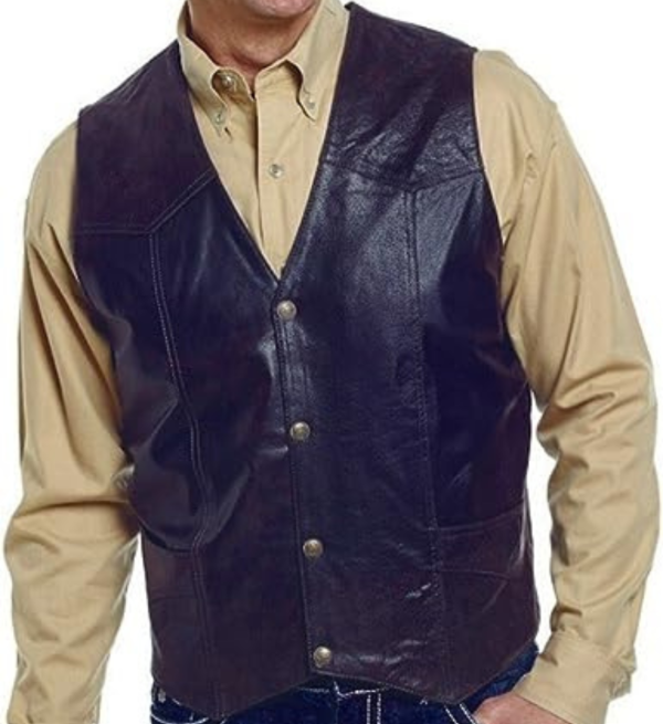 Rugged Elegance: Cripple Creek Men's Western Suede Leather Vest