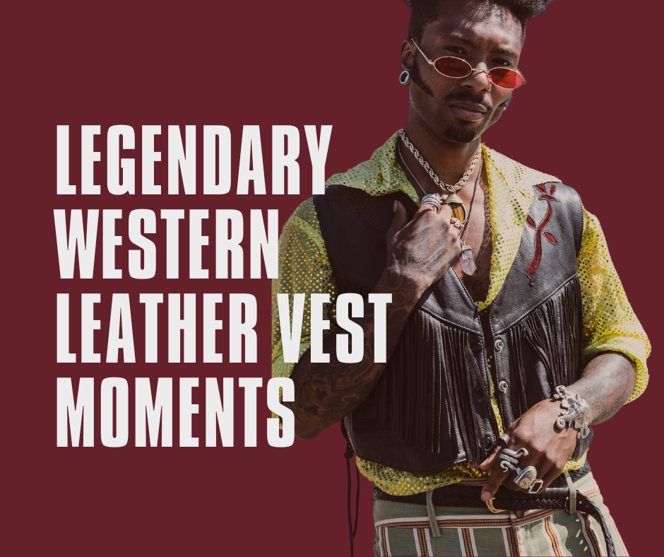 Legendary Western Leather Vest Moments: Icons of the Wild West