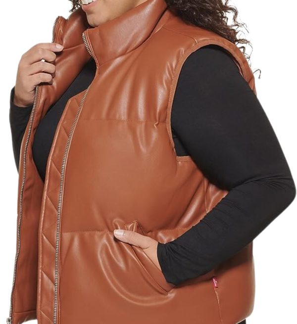 LeatherElegance Women's Puffer Vest