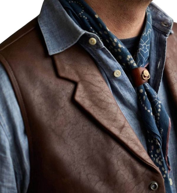 Ranch Hand Brown Leather Vest