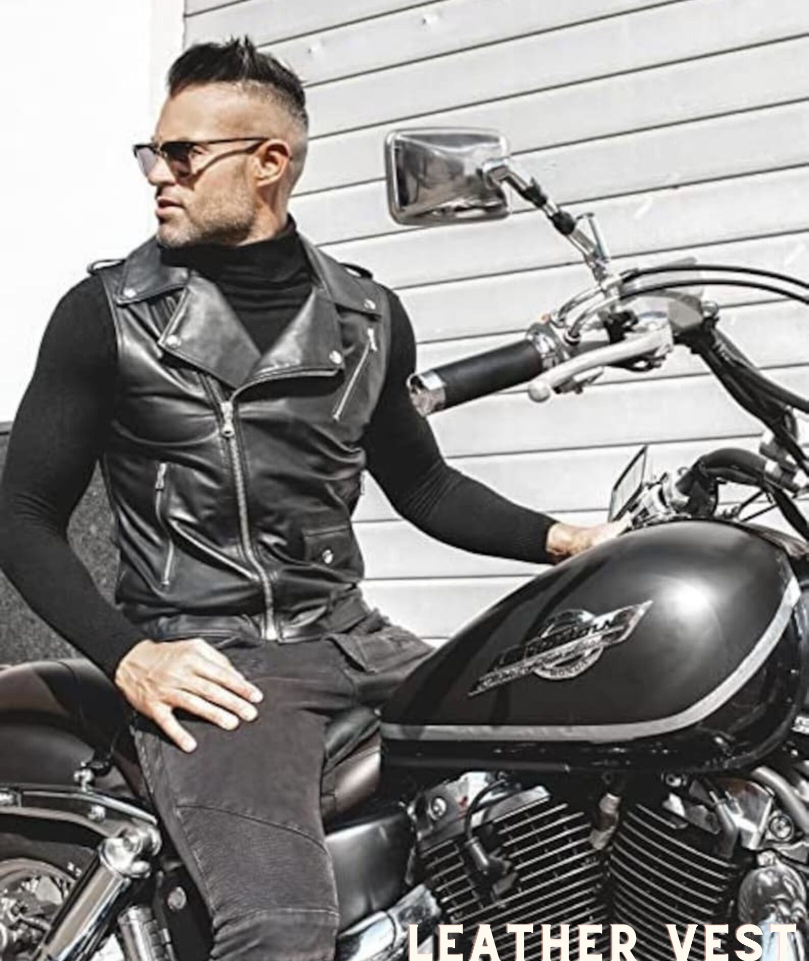 Leather Motorcycle Vest Break-In