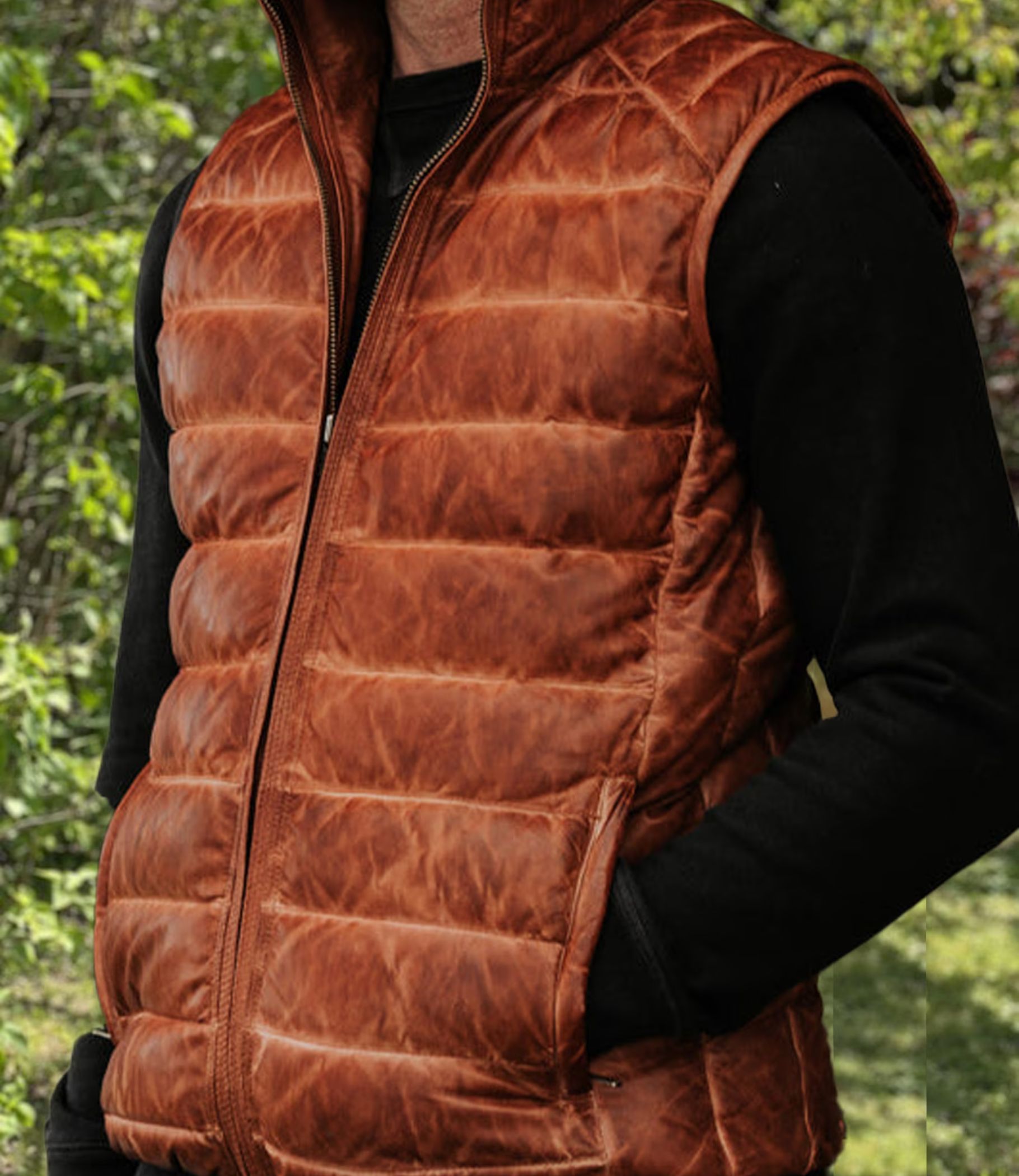 Leather Puffer Vest A Classic Choice
